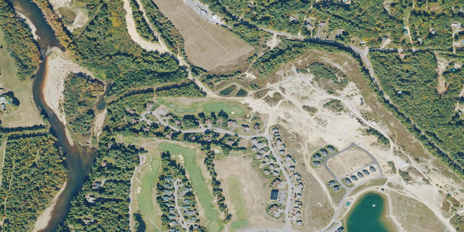 Satellite view of Owl's Nest Golf Course