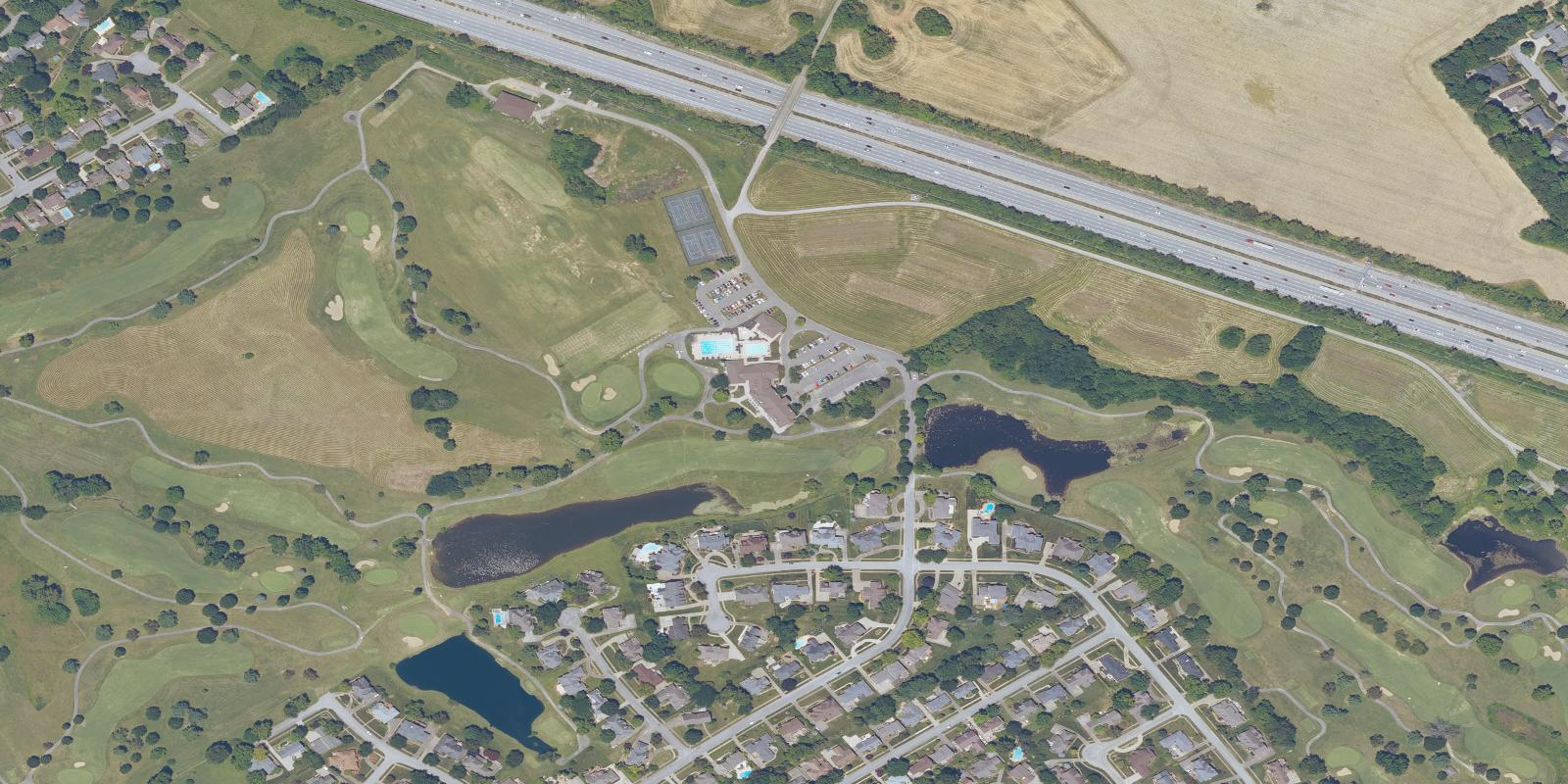 Satellite view of Oxmoor Country Club