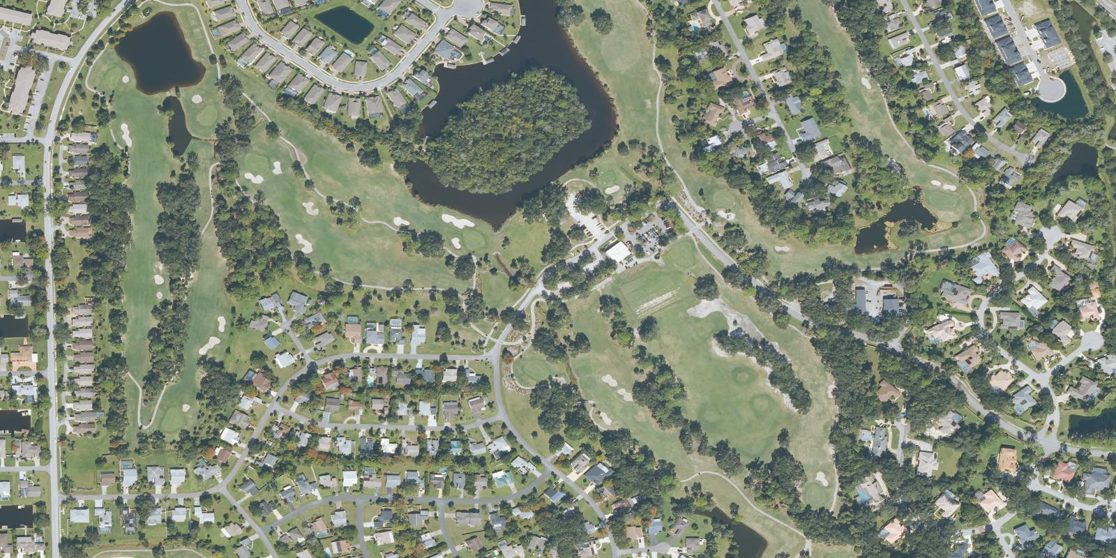 Satellite view of Palm Harbor Golf Club
