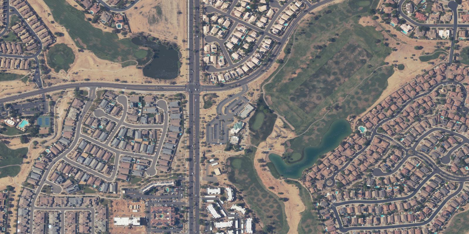 Satellite view of Palm Valley Golf Club - Lakes Course