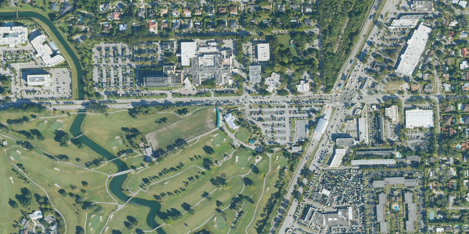 Satellite view of Palm View Hills Golf Course