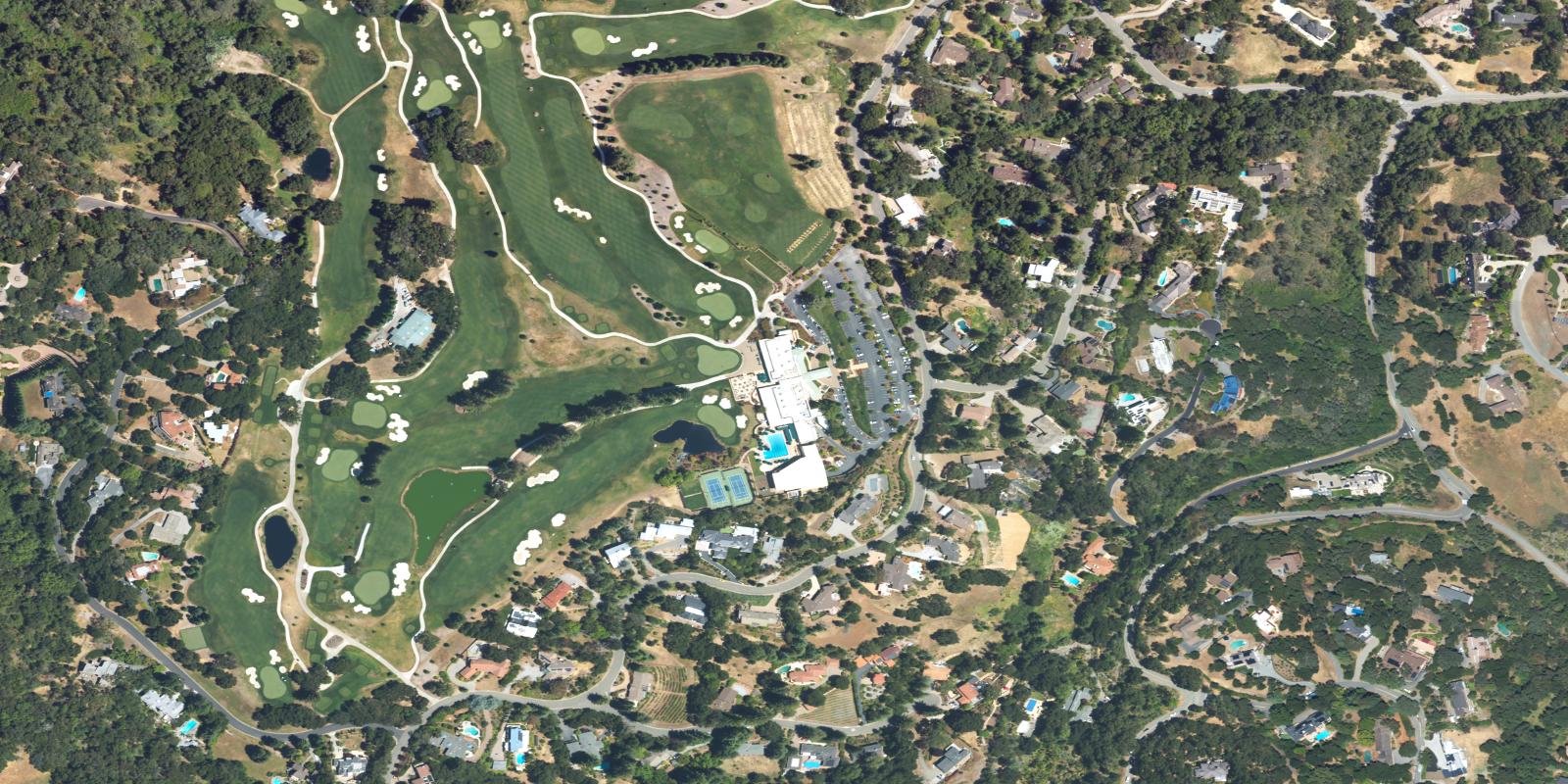 Satellite view of Palo Alto Hills Golf & Country Club