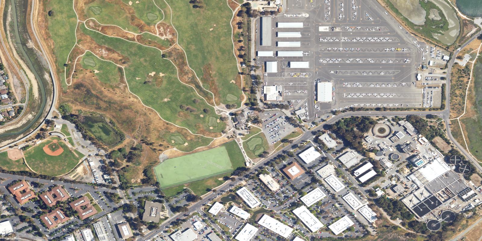 Satellite view of Palo Alto Municipal Golf Course