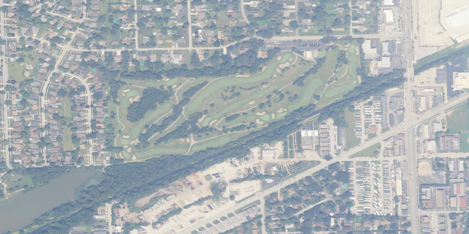 Satellite view of Palos Hills Golf Club