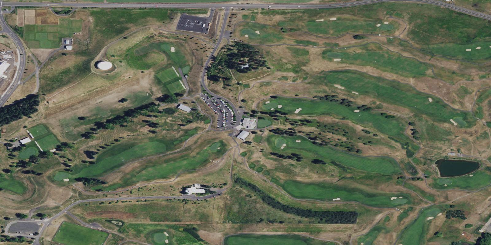 Satellite view of Palouse Ridge Golf Club