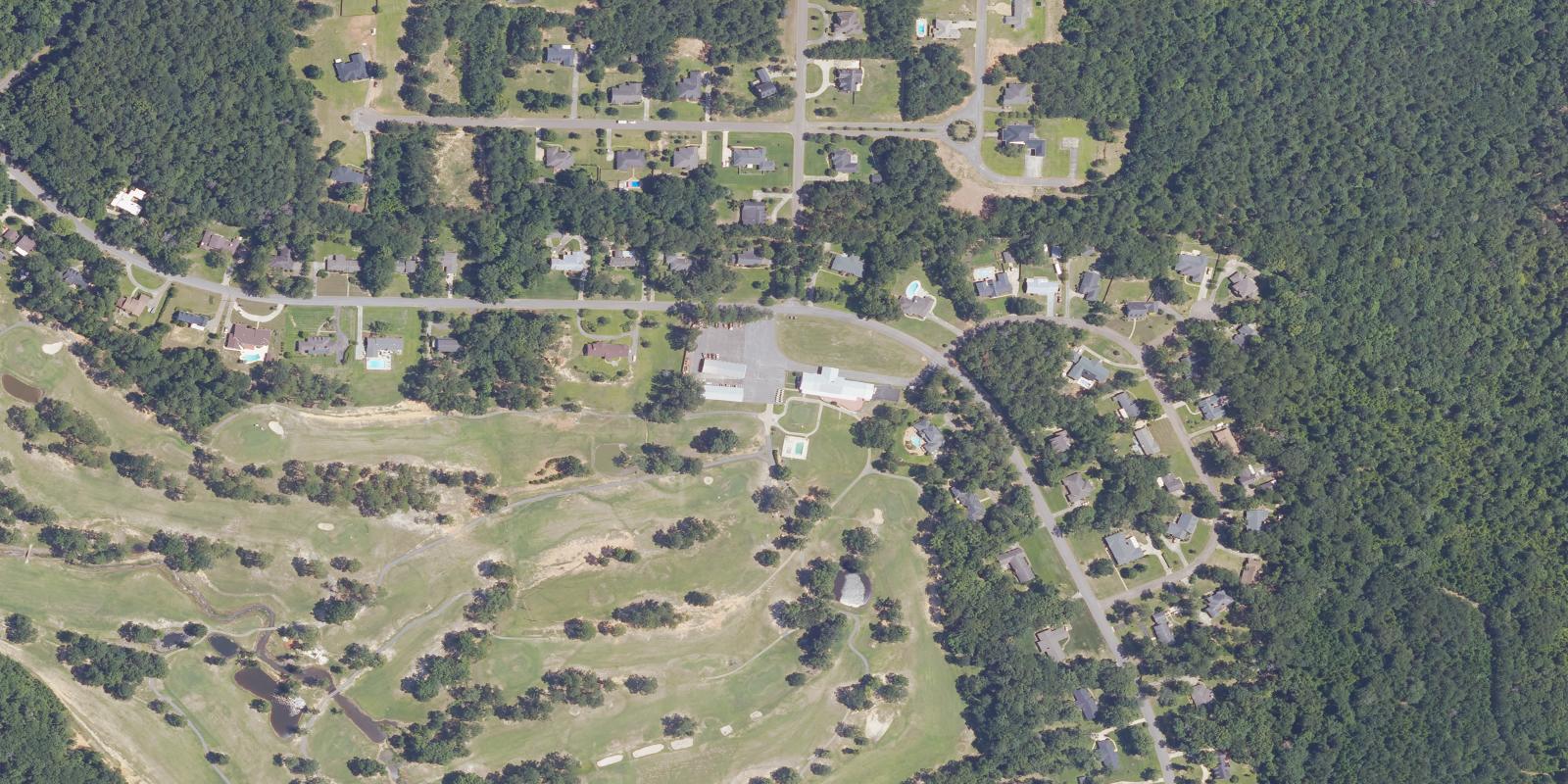 Satellite view of Panther Creek Country Club of Ozark