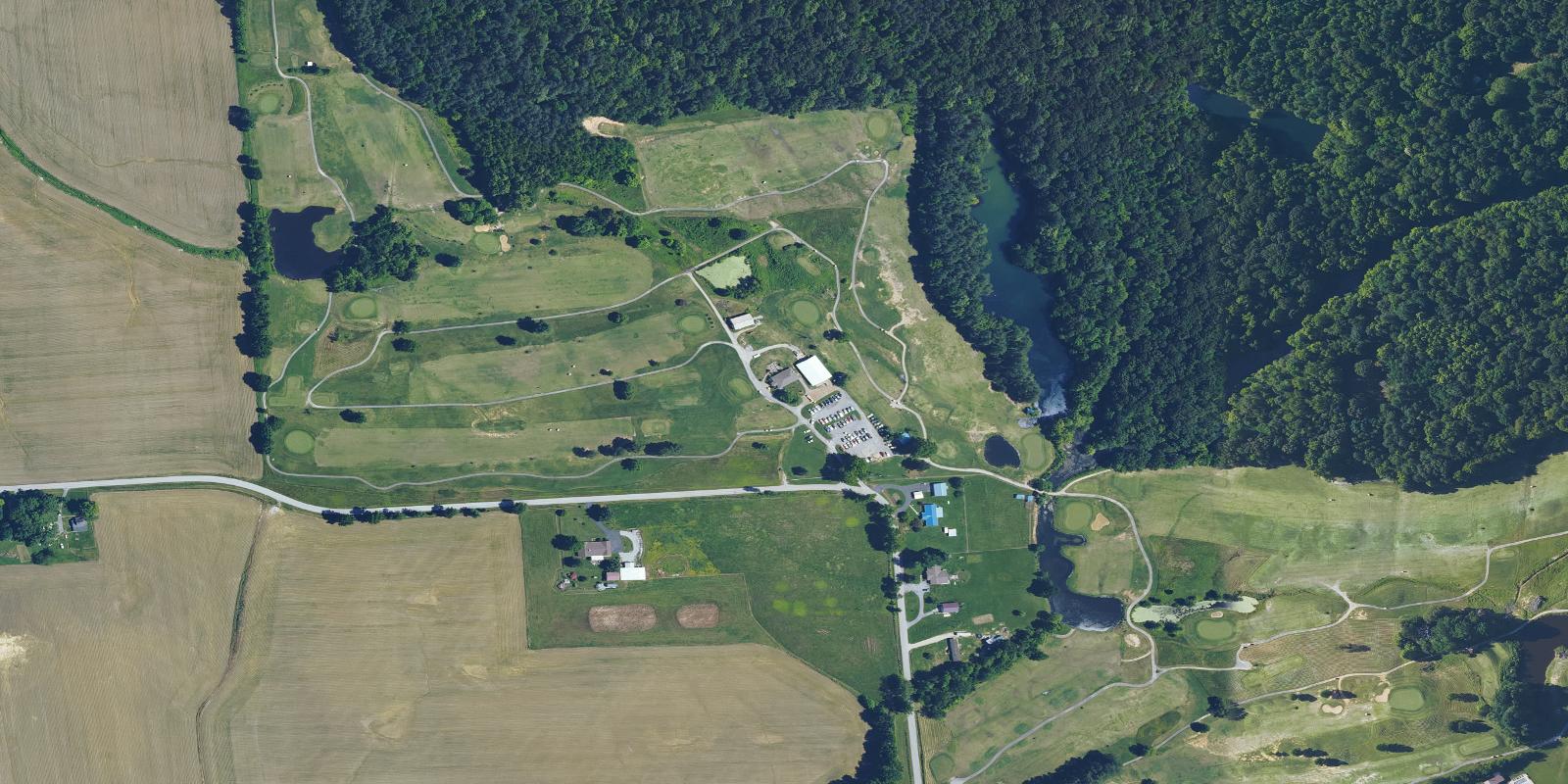 Satellite view of Panther Creek Golf Course