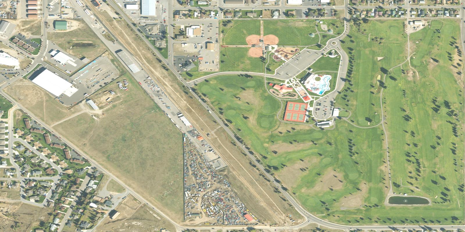 Satellite view of Par Three At Highland View Golf Club