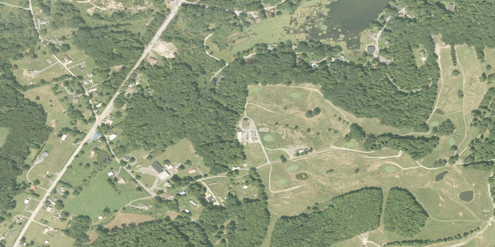 Satellite view of Paradise Lake Golf Course