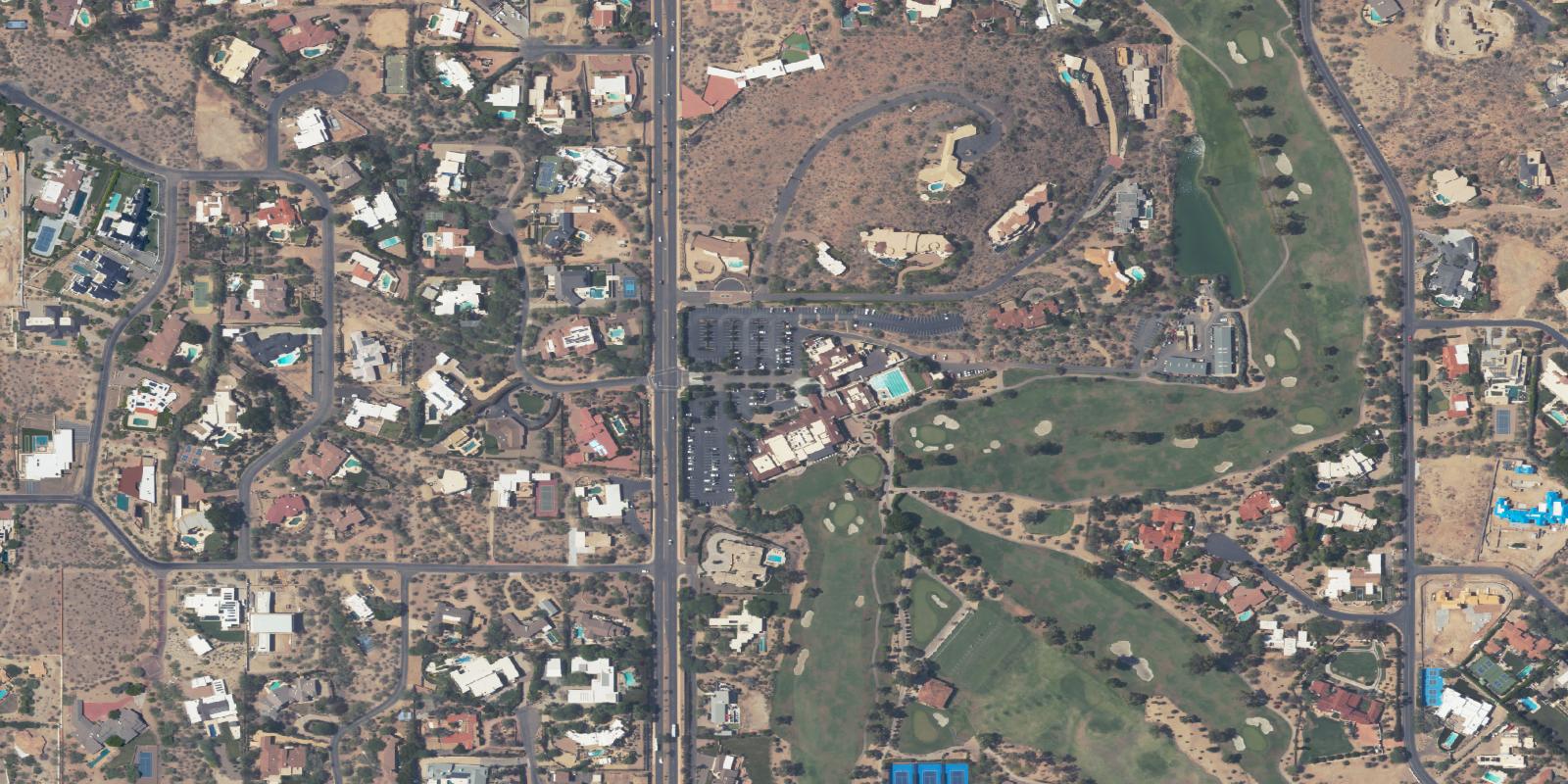 Satellite view of Paradise Valley Country Club
