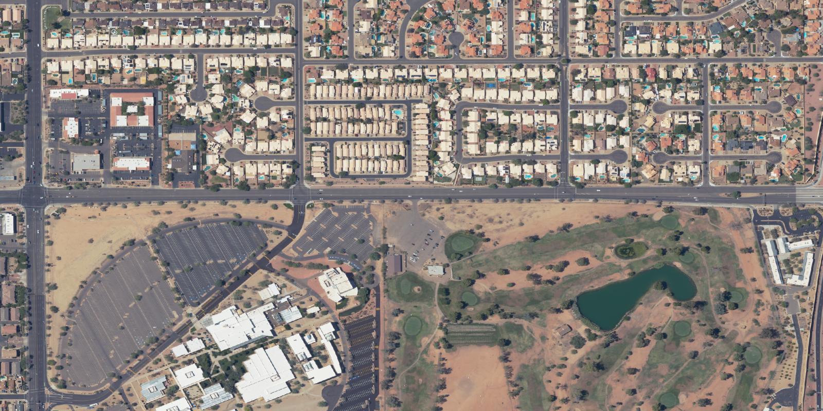 Satellite view of Paradise Valley Golf Course