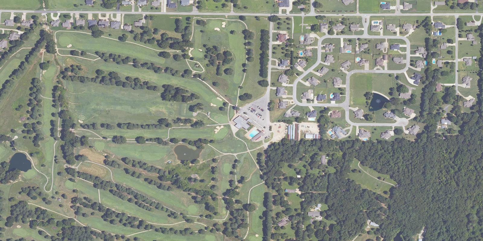 Satellite view of Paragould Country Club