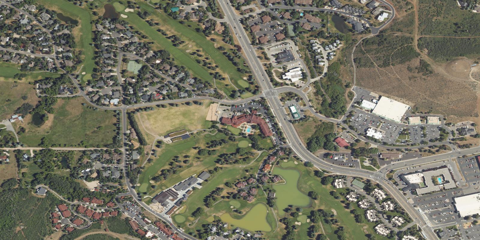 Satellite view of Park City Golf Course
