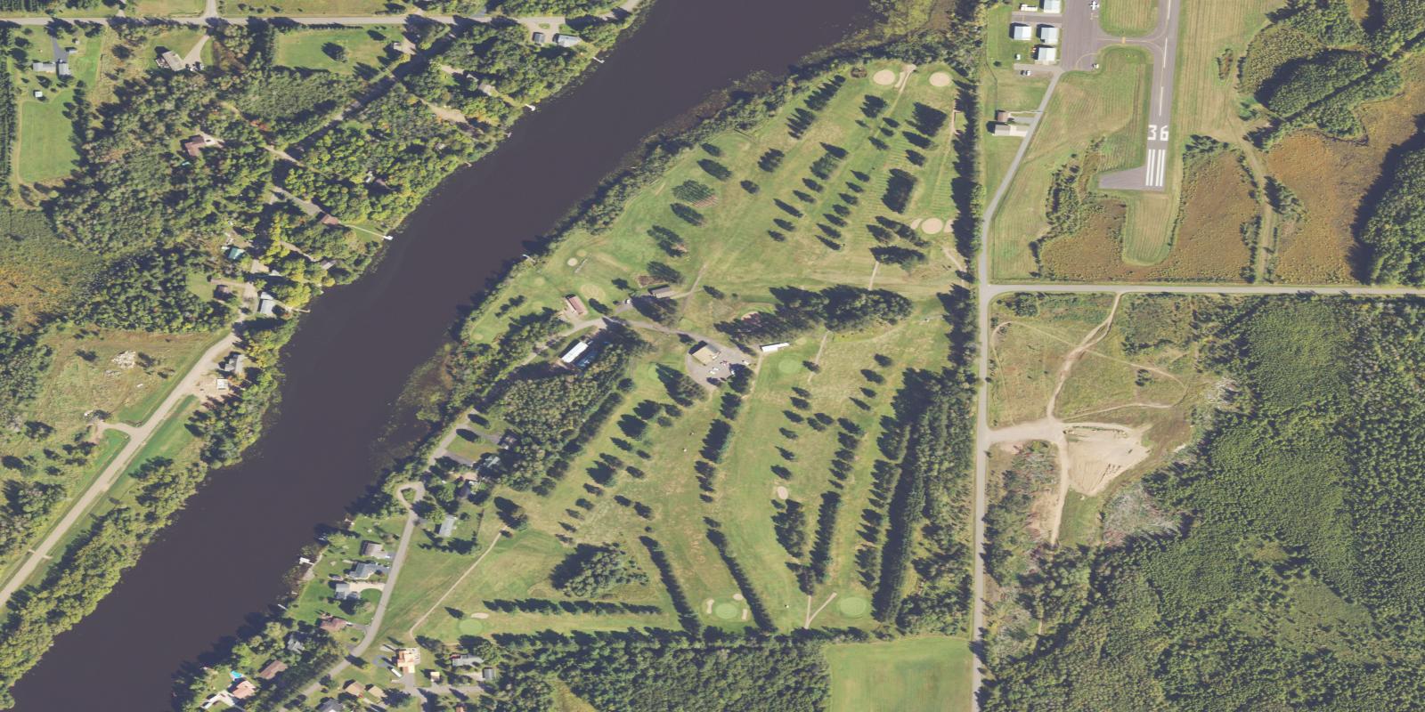 Satellite view of Park Falls Country Club