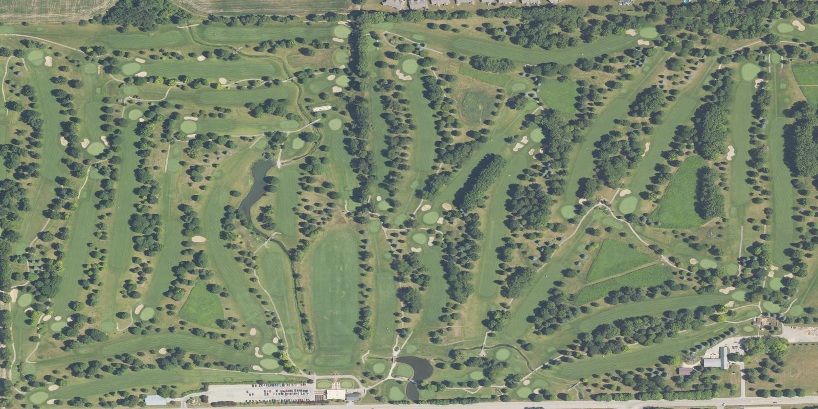 Satellite view of Park Hills Golf Course