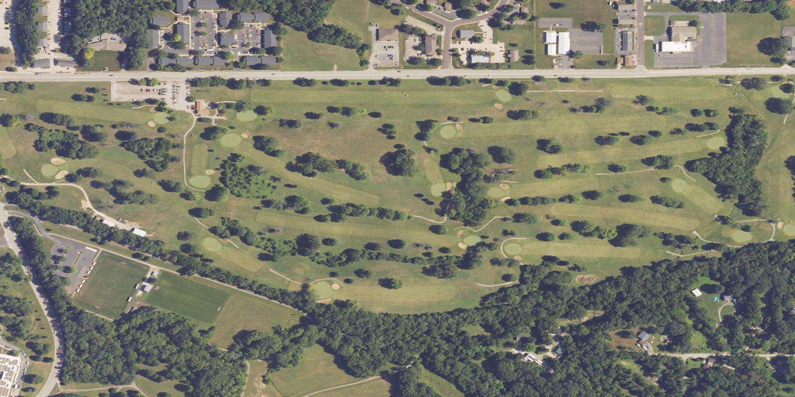 Satellite view of Parkview Golf Course