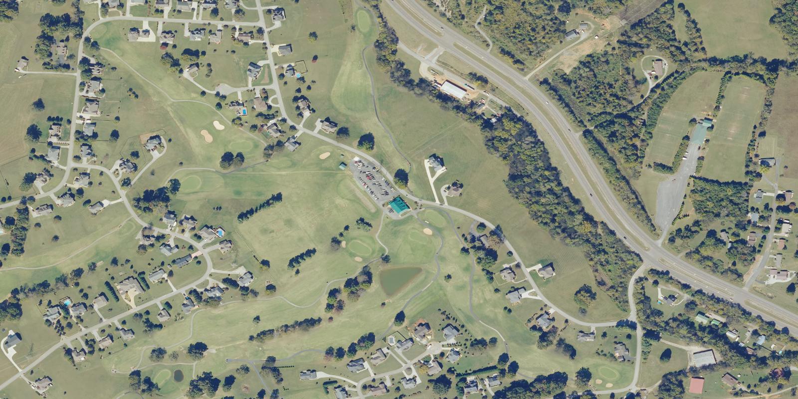 Satellite view of Patriot Hills Golf Club