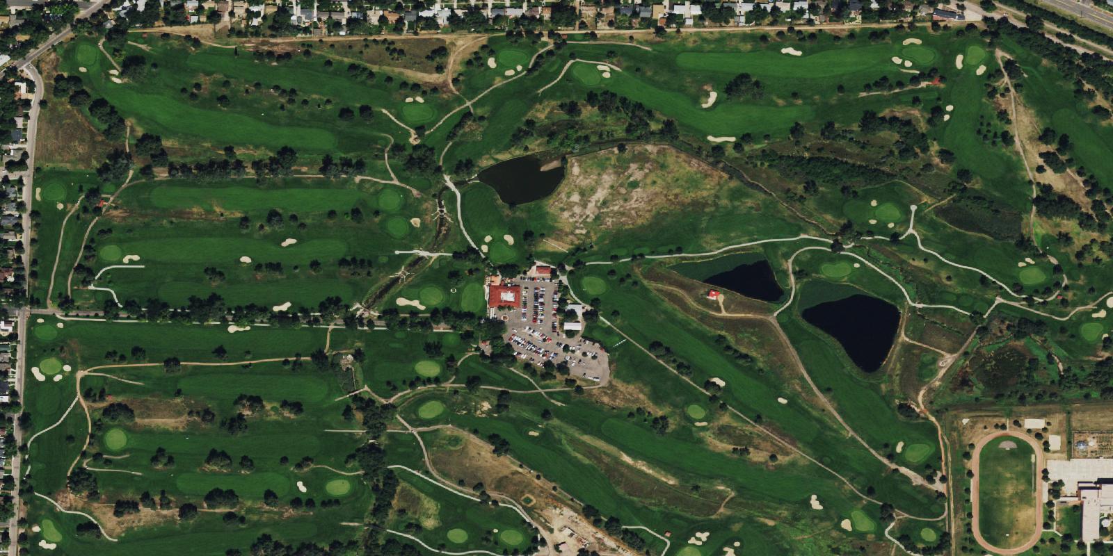 Satellite view of Patty Jewett Golf Course