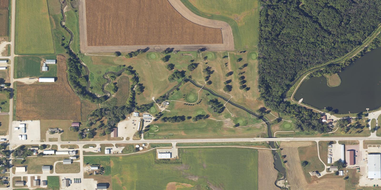 Satellite view of Paullina Golf Course