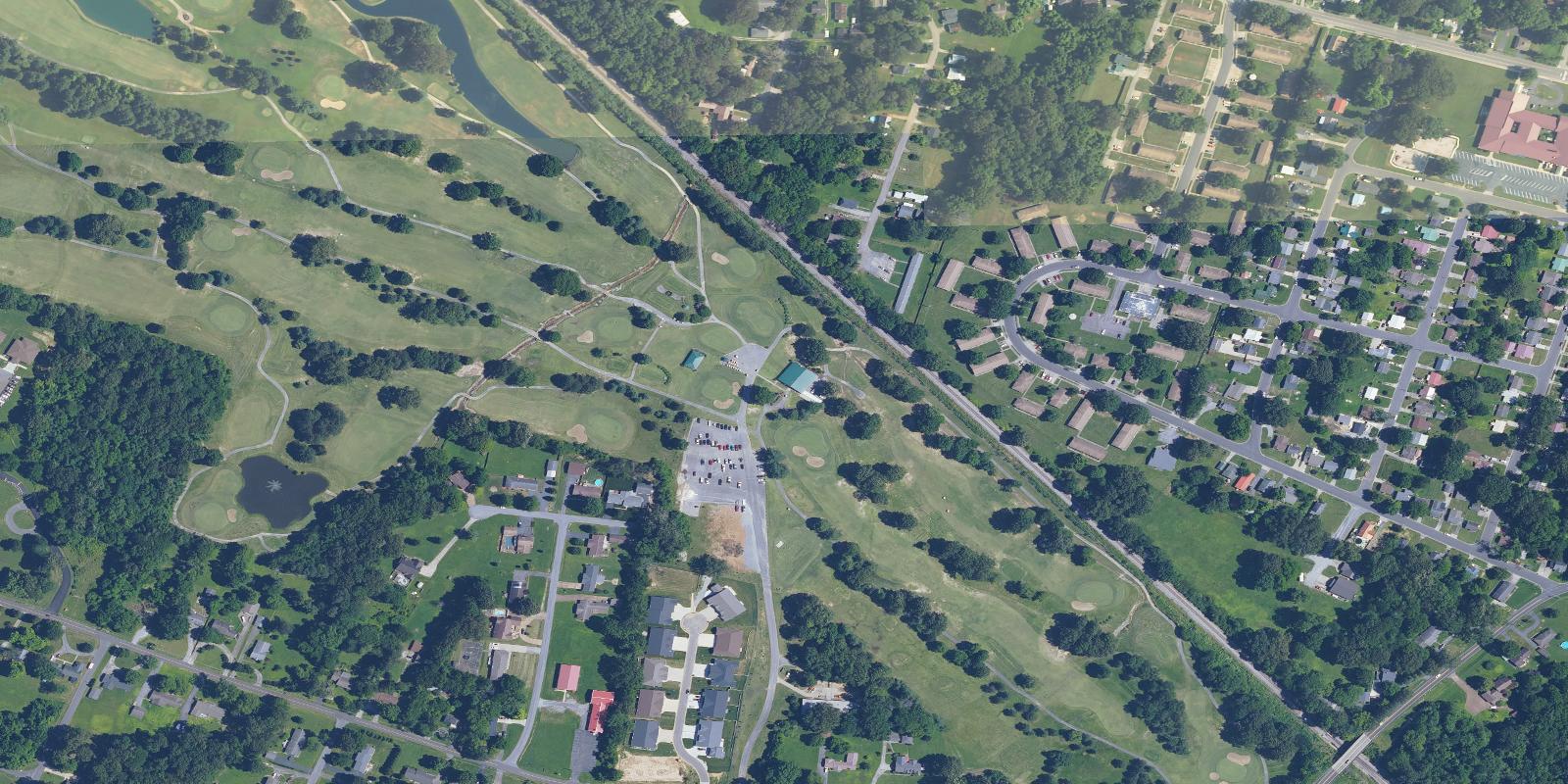 Satellite view of Paxton Park Golf Course