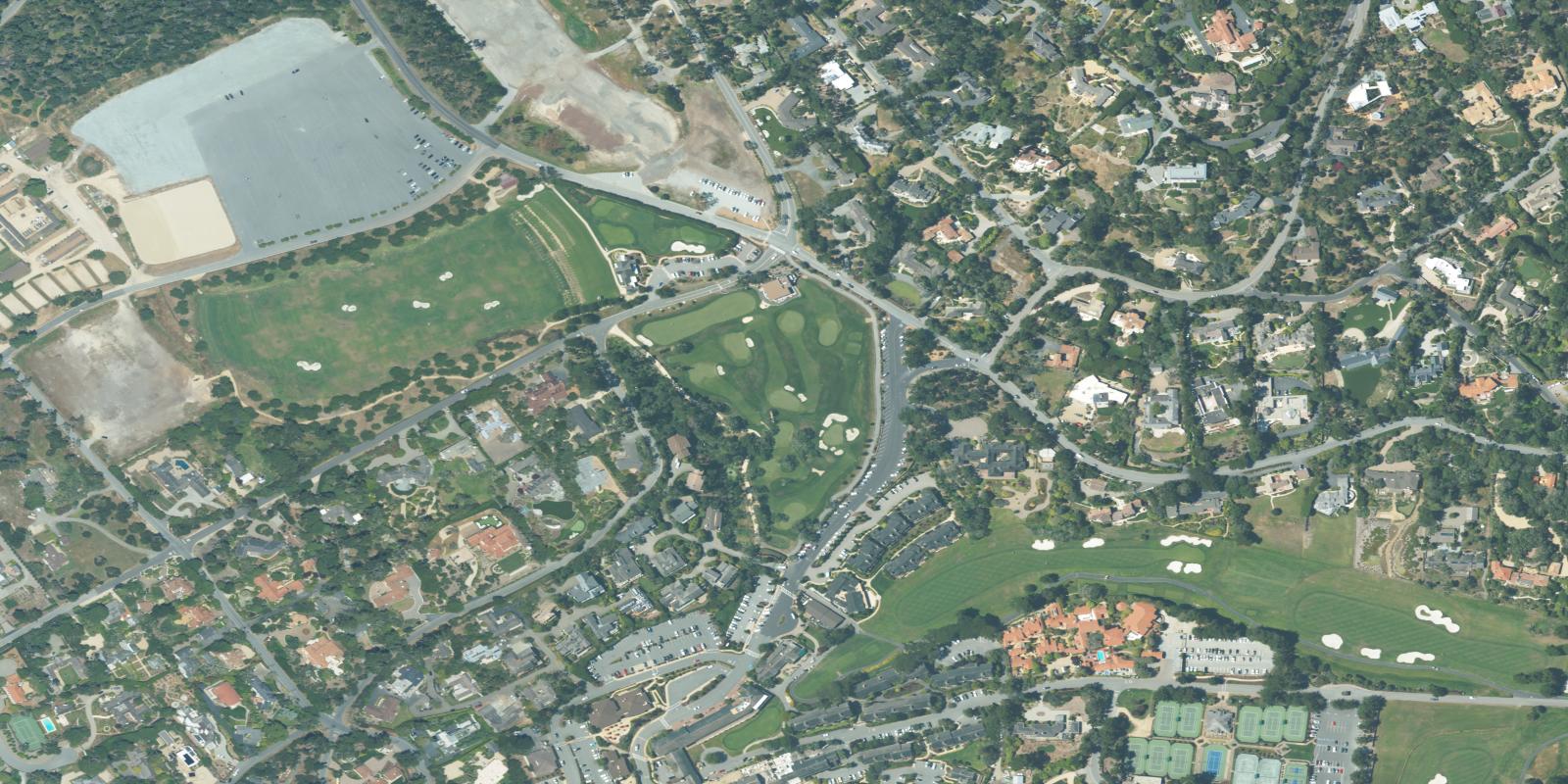 Satellite view of Pebble Beach Golf Links - Peter Hay Course