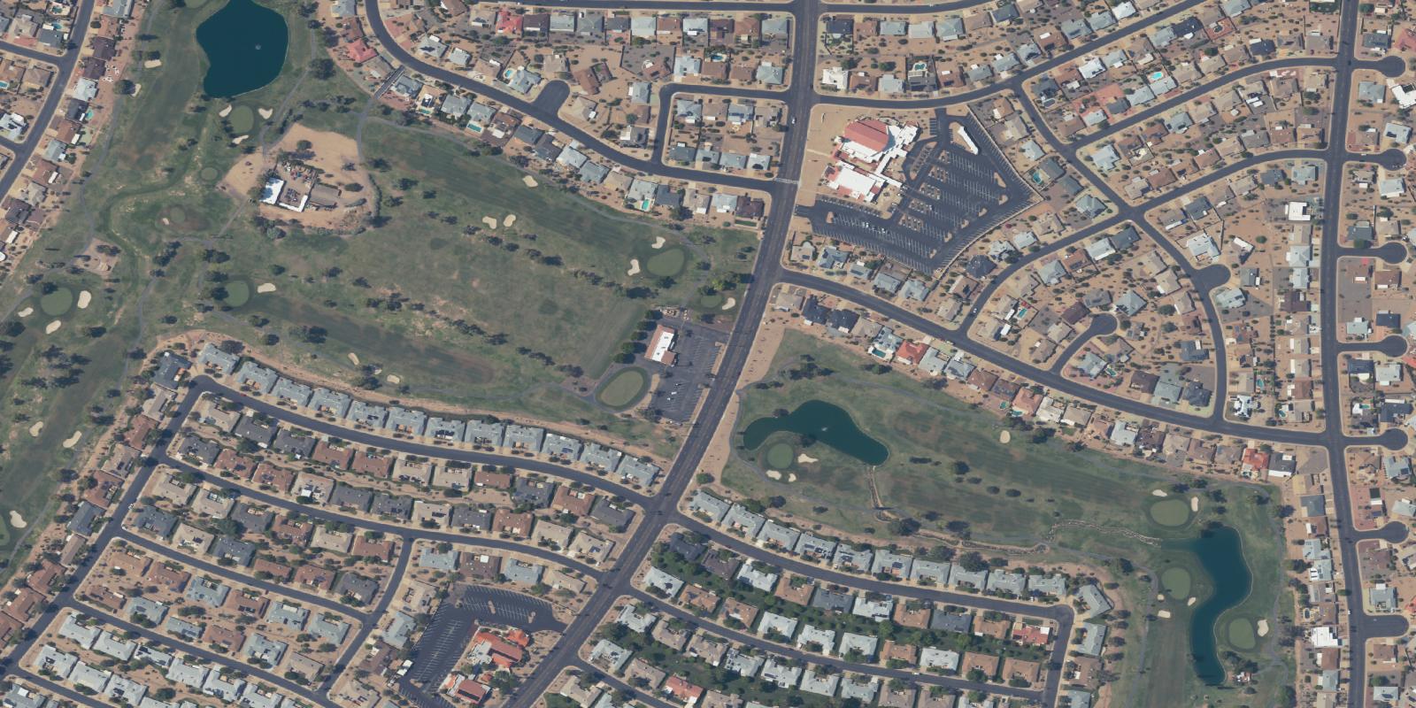 Satellite view of Pebblebrook Golf Course