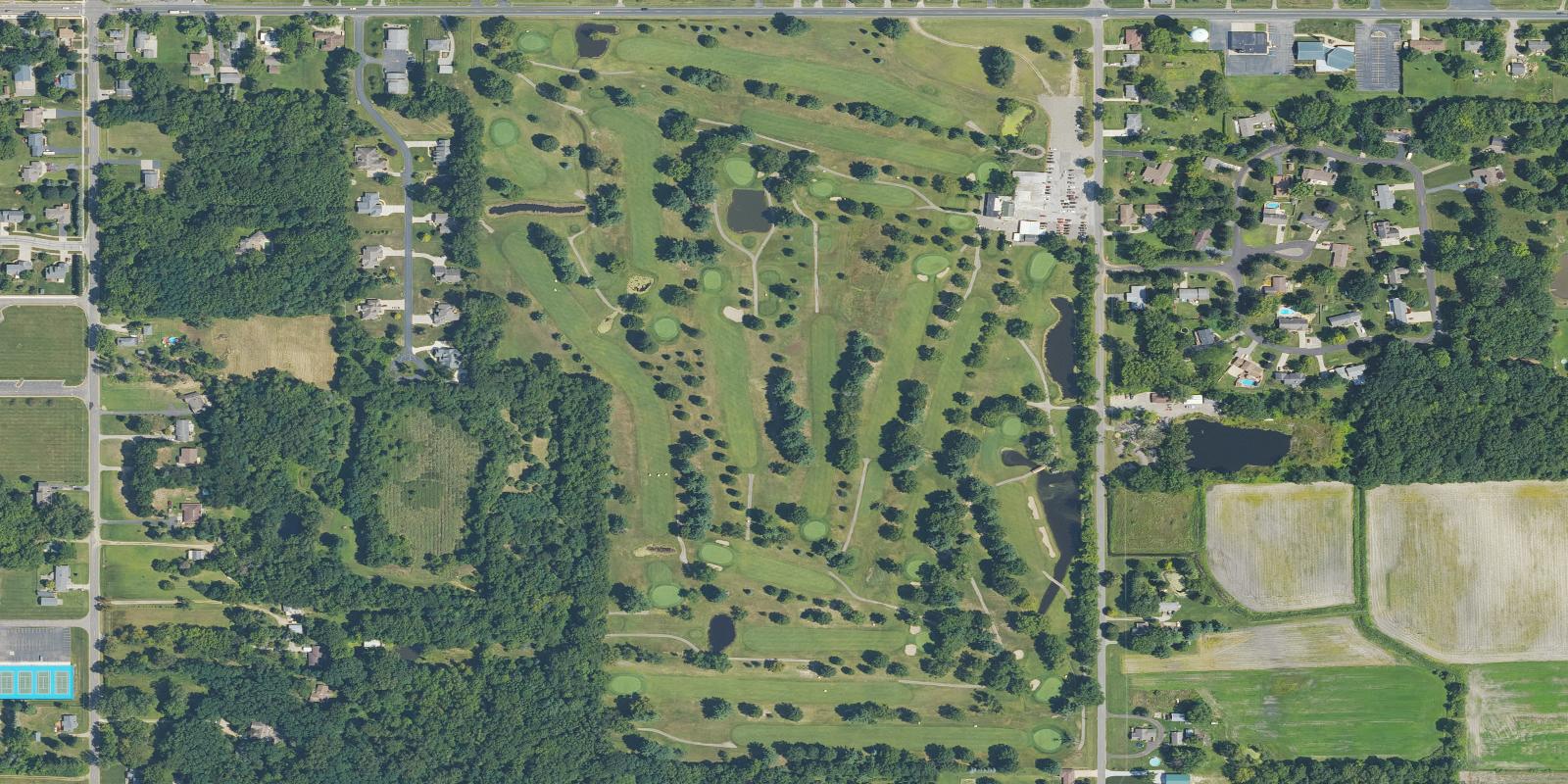 Satellite view of Pebblewood Golf Course