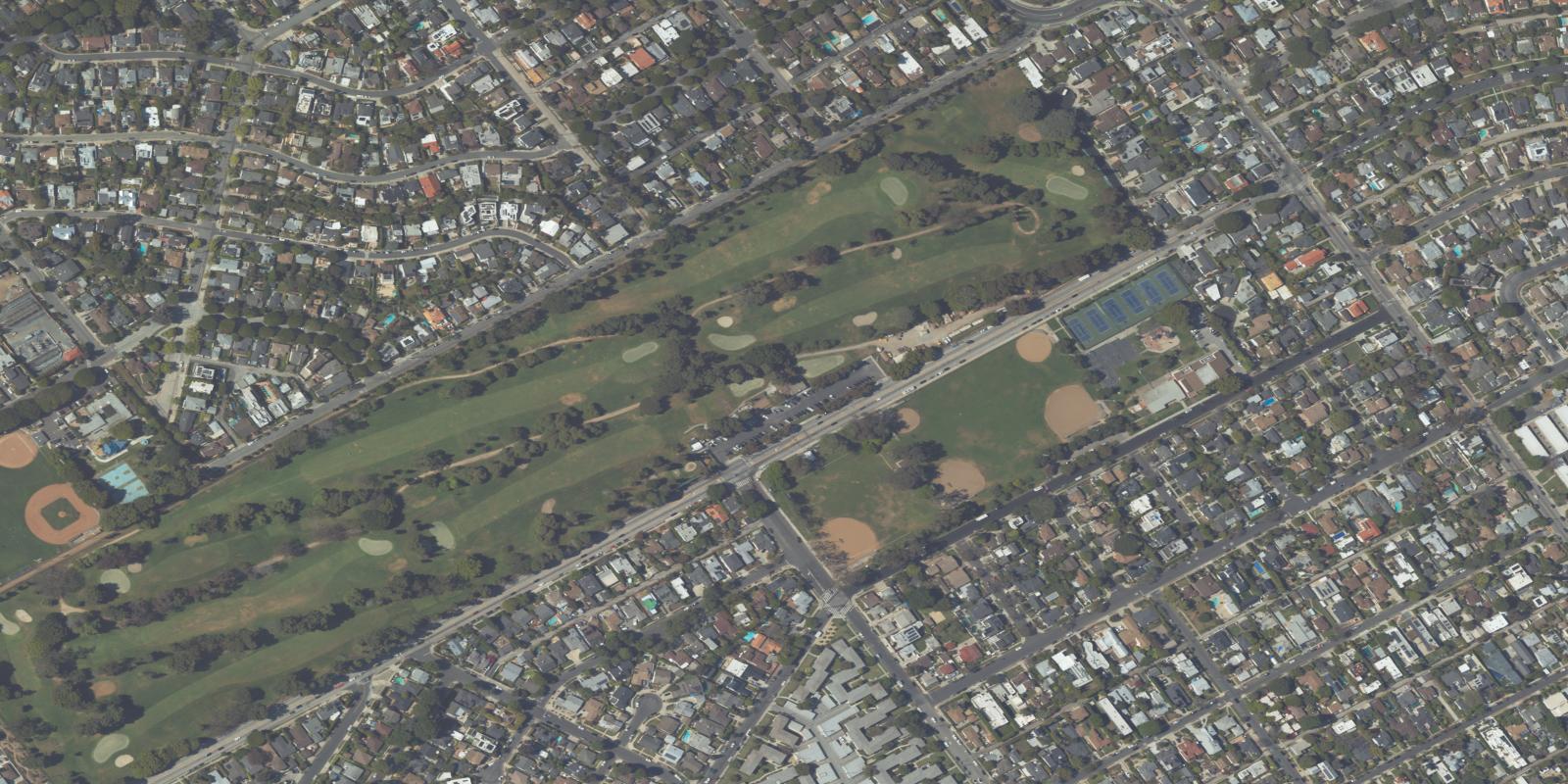 Satellite view of Penmar Golf Course