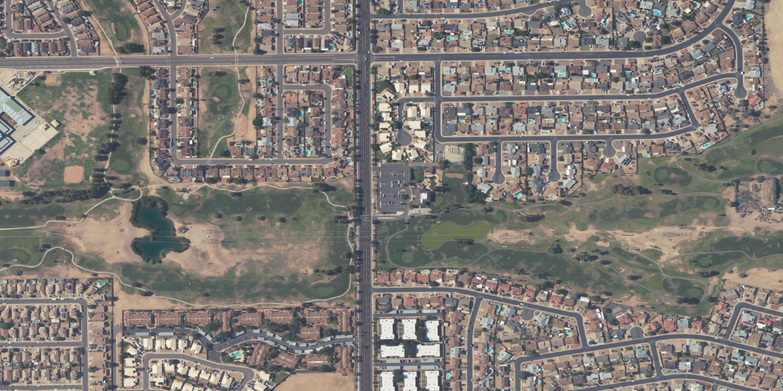 Satellite view of Peoria Pines Golf Club