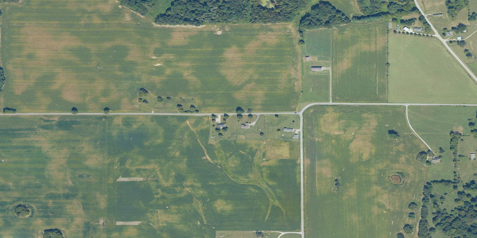 Satellite view of Persimmon Ridge Golf Course