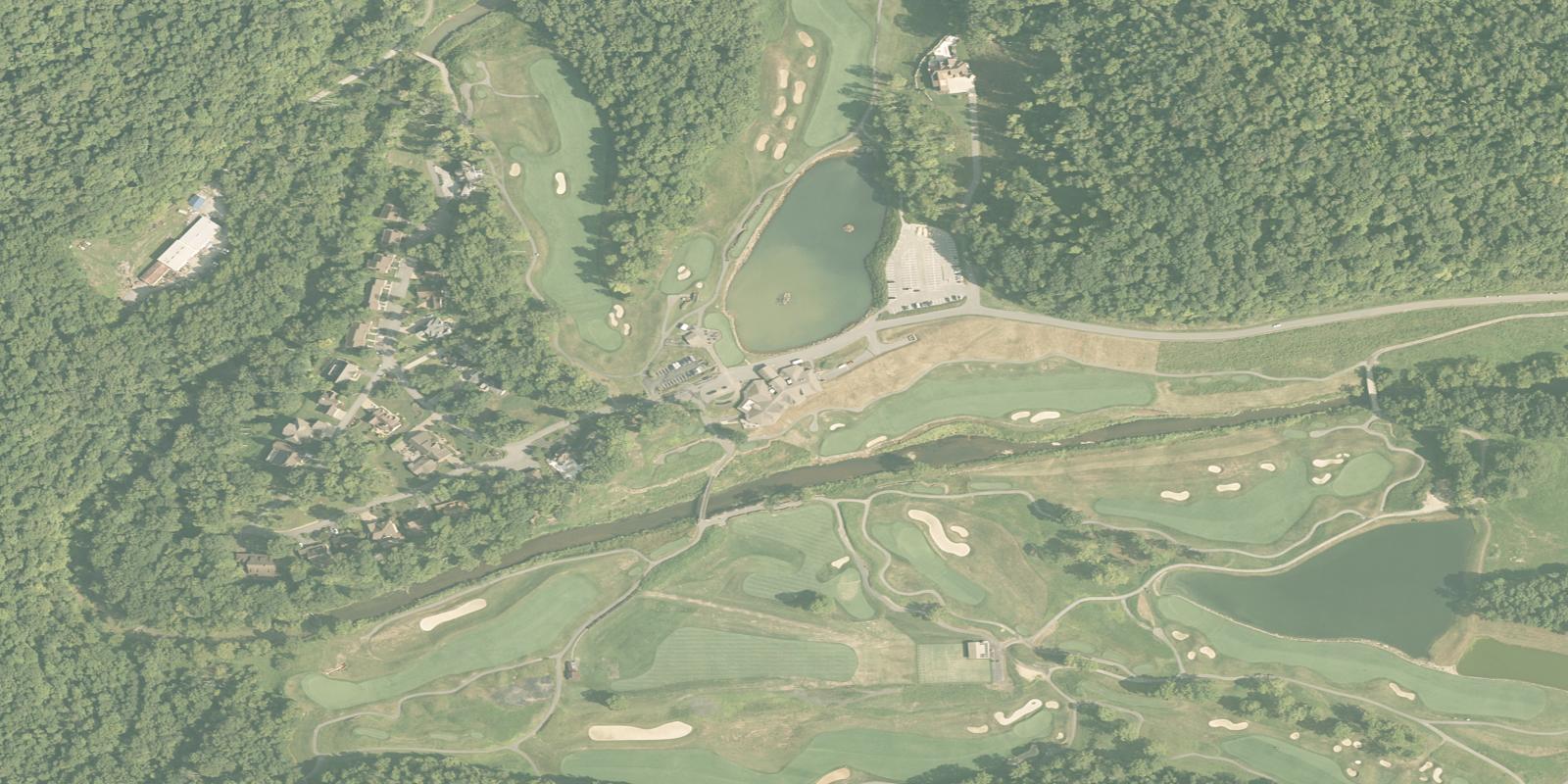 Satellite view of Pete Dye Golf Club
