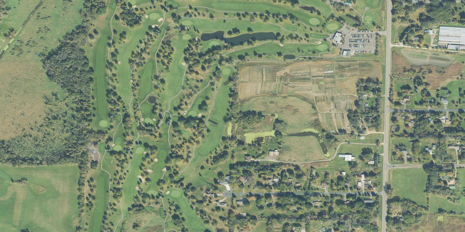 Satellite view of Pheasant Acres Golf Course