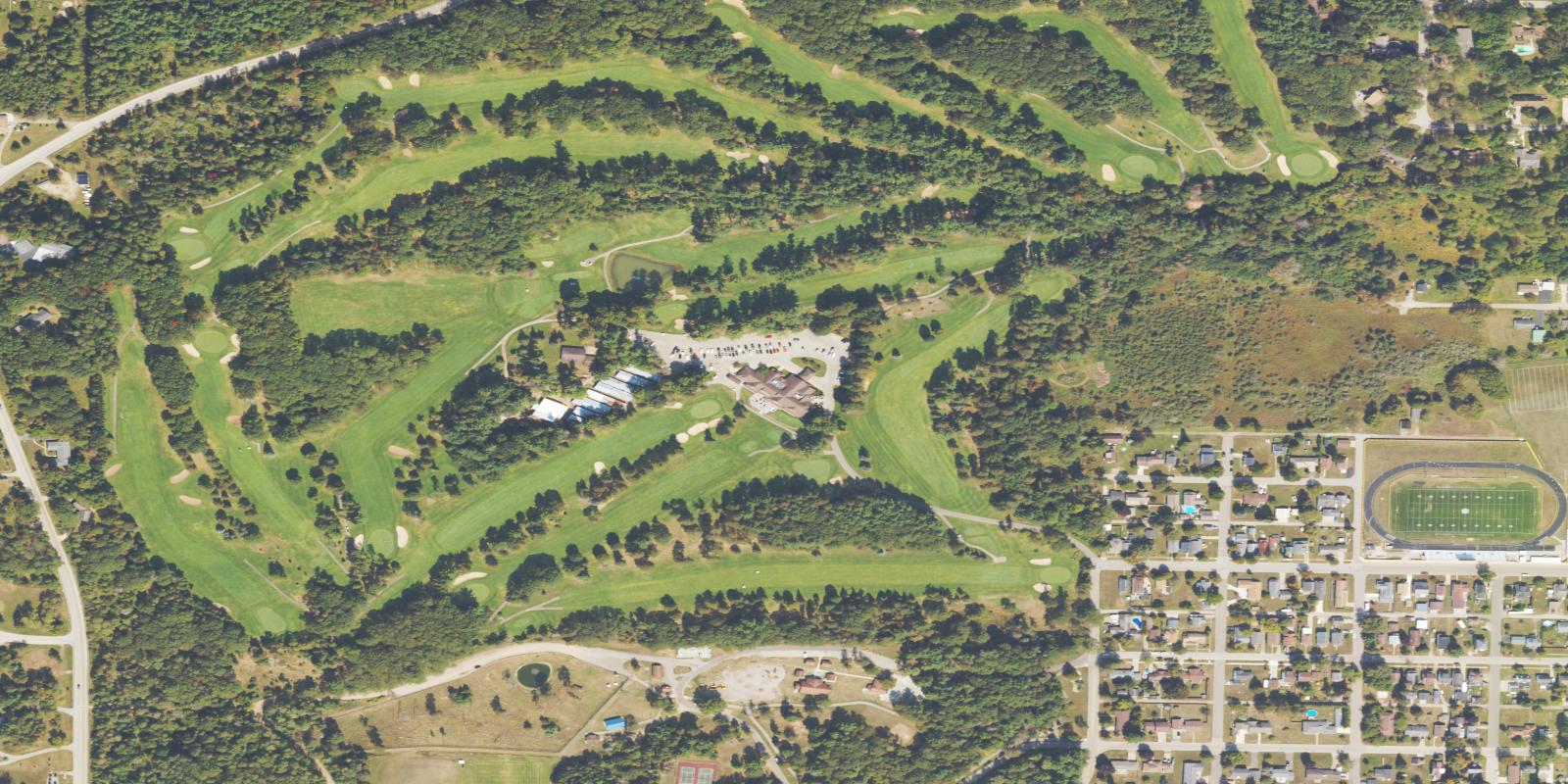 Satellite view of Pine Grove Springs Country Club