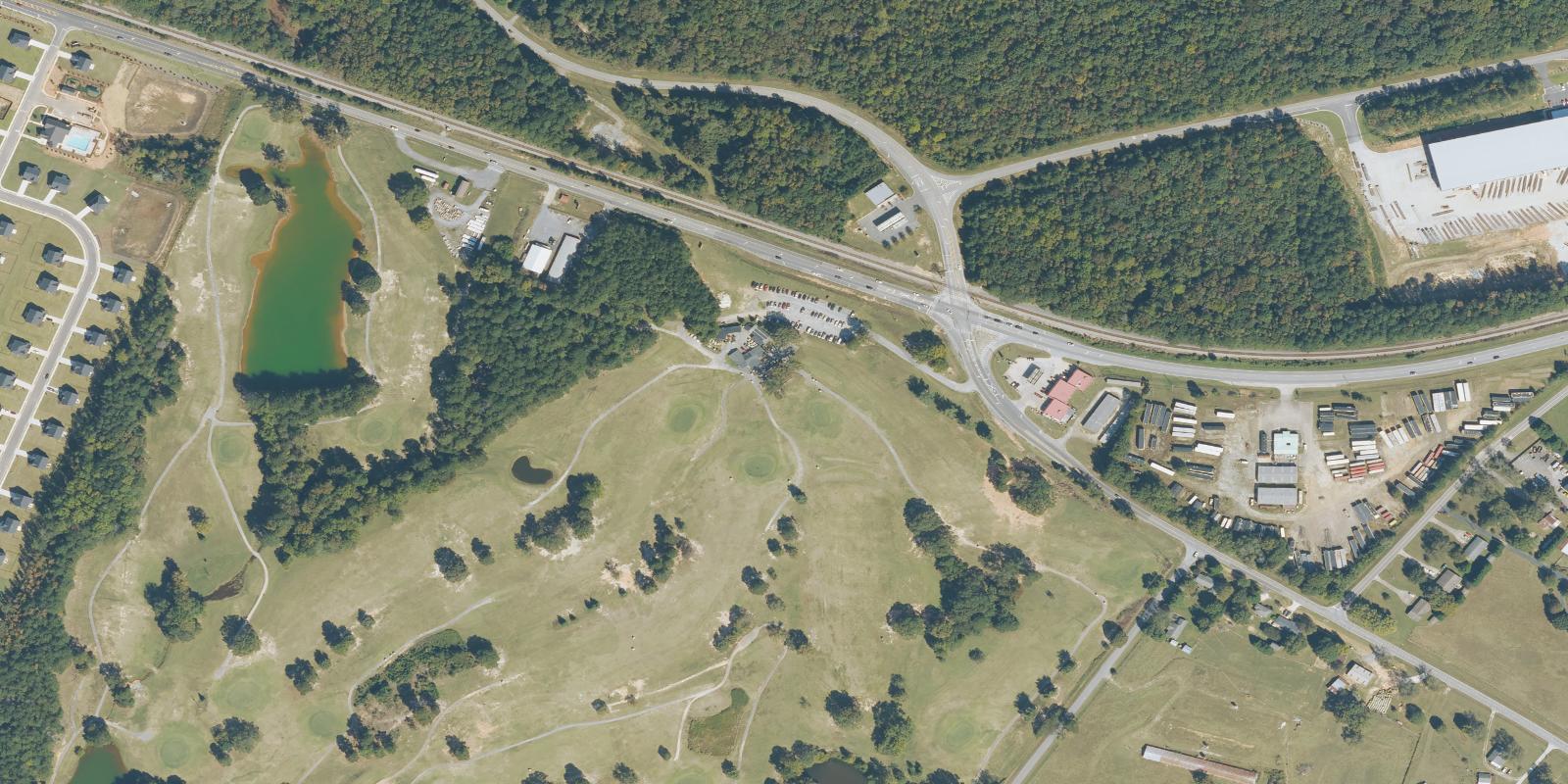 Satellite view of Pine Hills Golf Club - Winder, GA