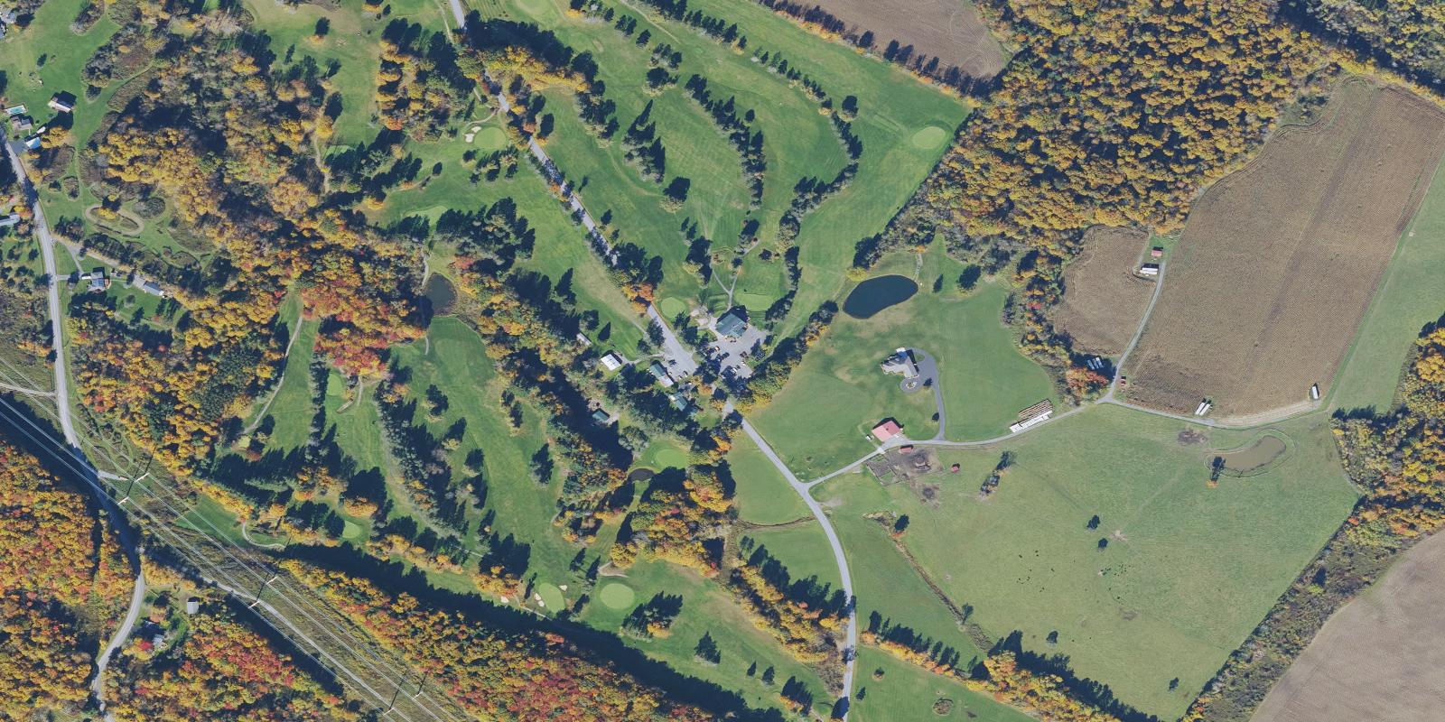 Satellite view of Pine Hills Golf Course