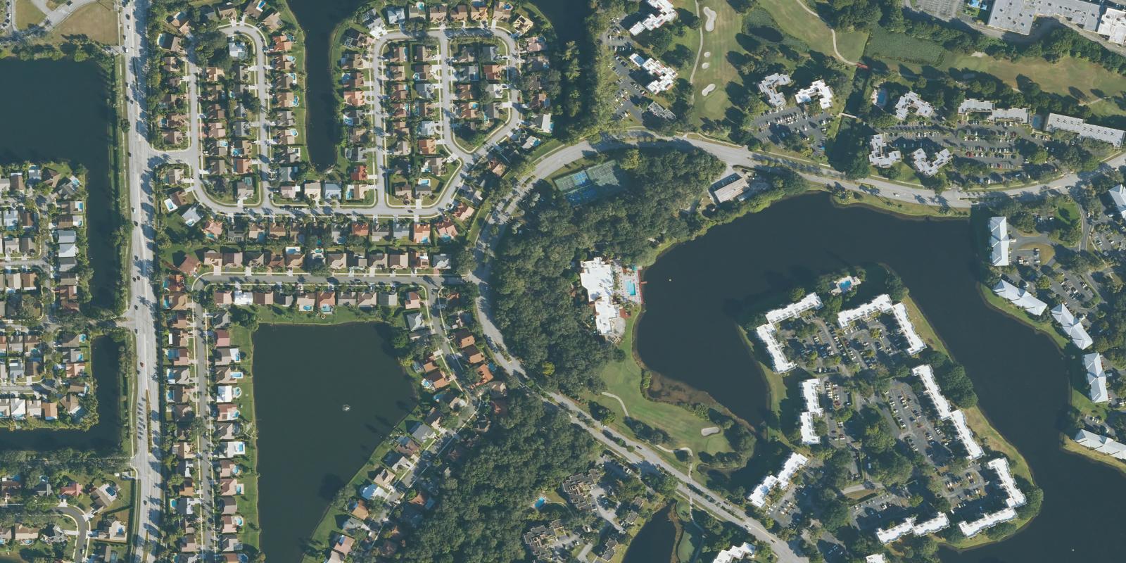 Satellite view of Pine Island Ridge Country Club