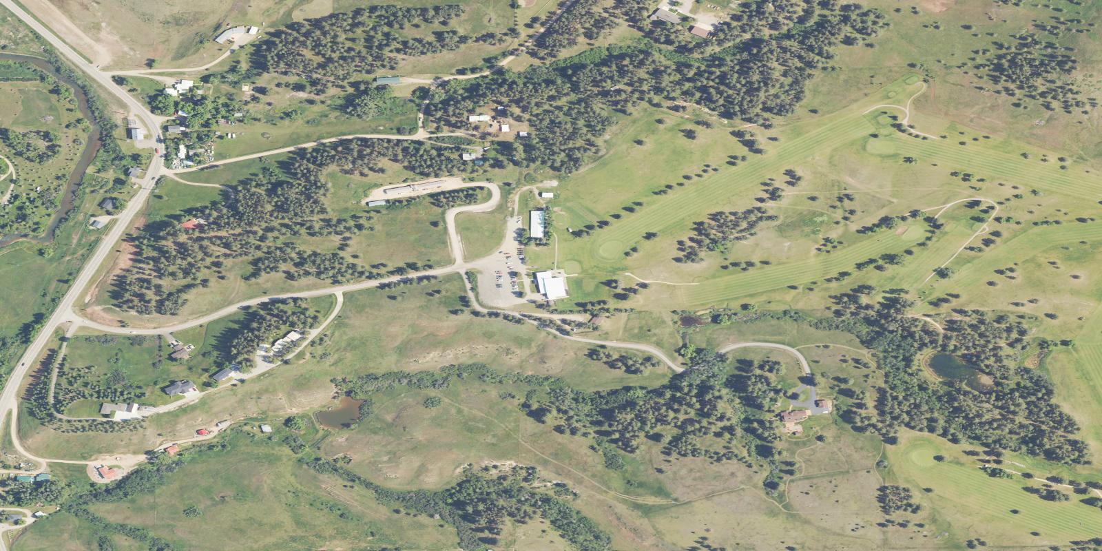 Satellite view of Pine Meadows Golf Course