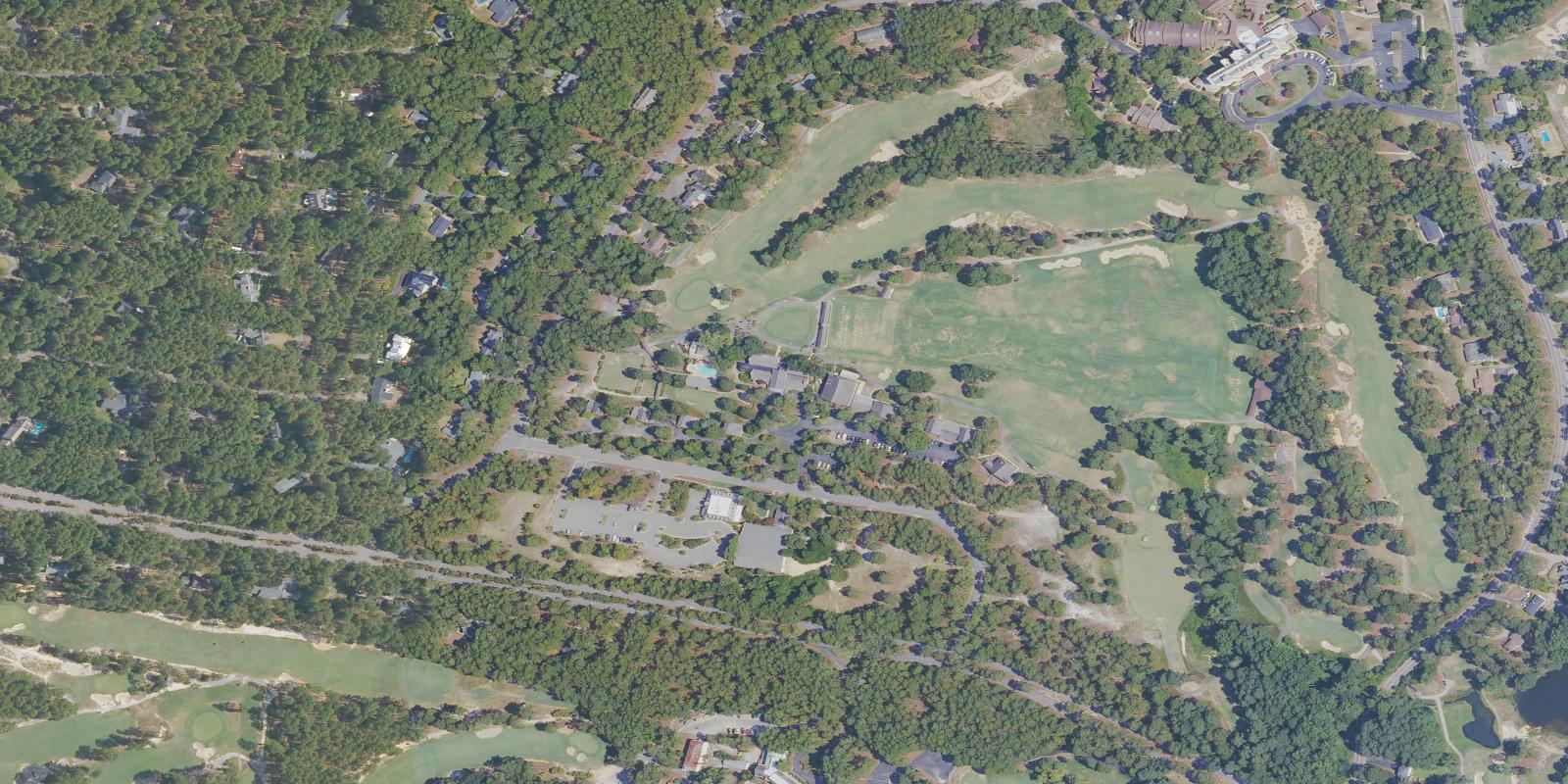Satellite view of Pine Needles Lodge and Golf Club