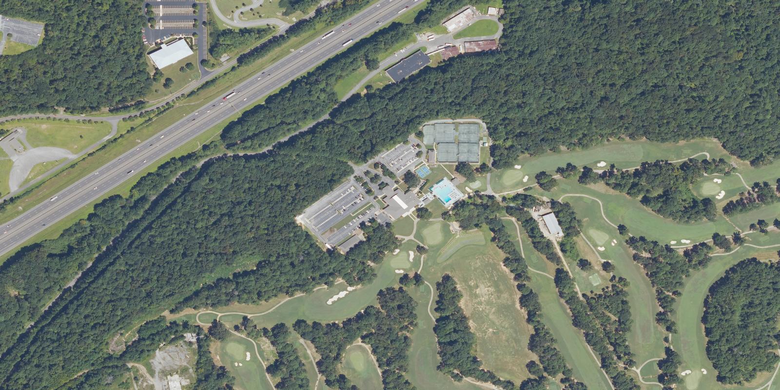 Satellite view of Pine Tree Country Club