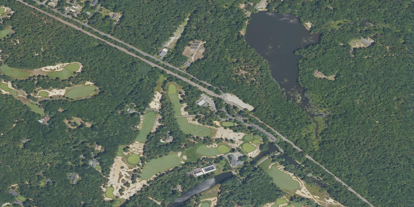 Satellite view of Pine Valley Golf Club