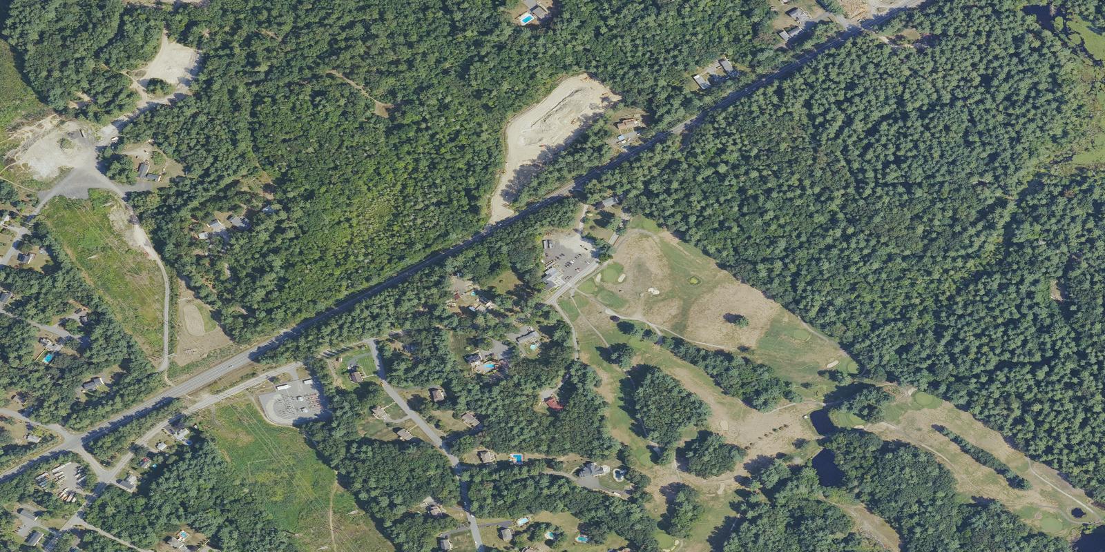 Satellite view of Pine Valley Golf Course