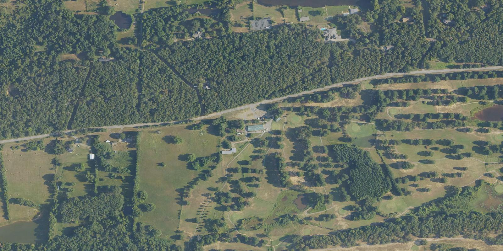 Satellite view of Pine Valley Golf Course