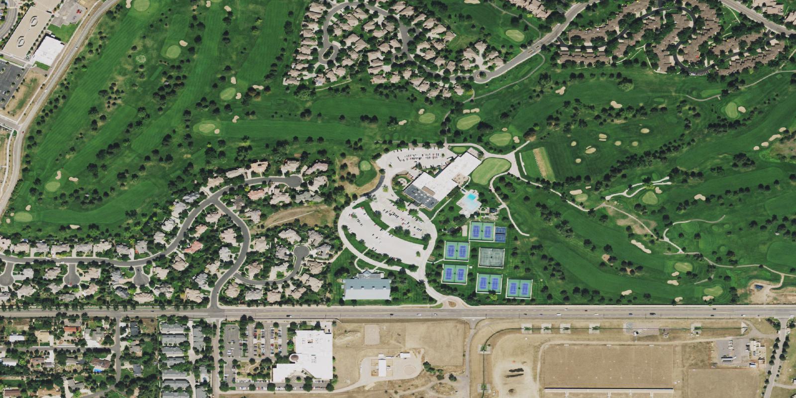 Satellite view of Pinehurst Country Club
