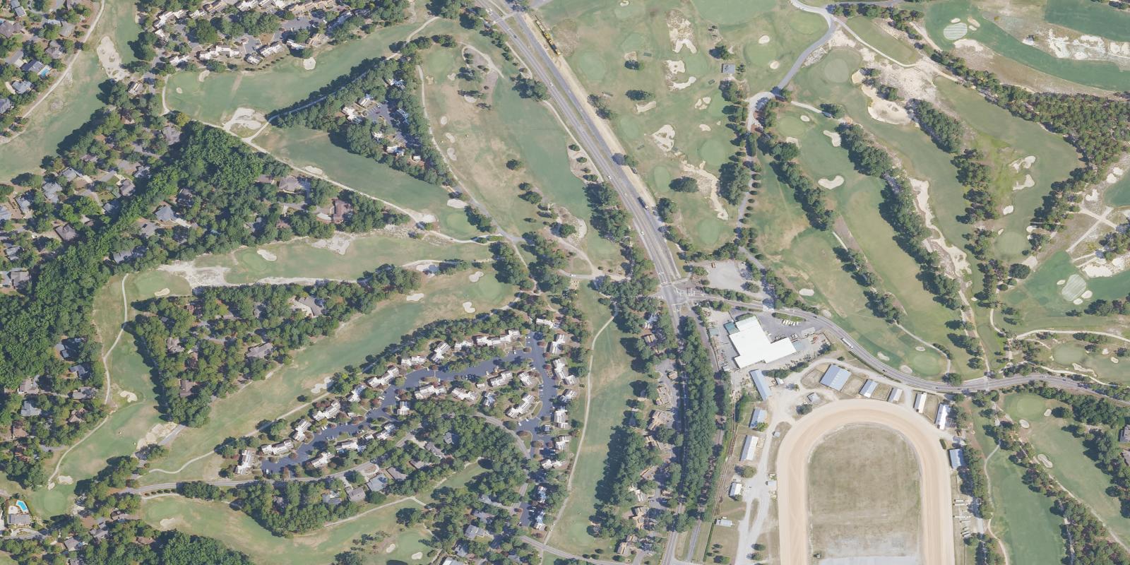 Satellite view of Pinehurst No. 3