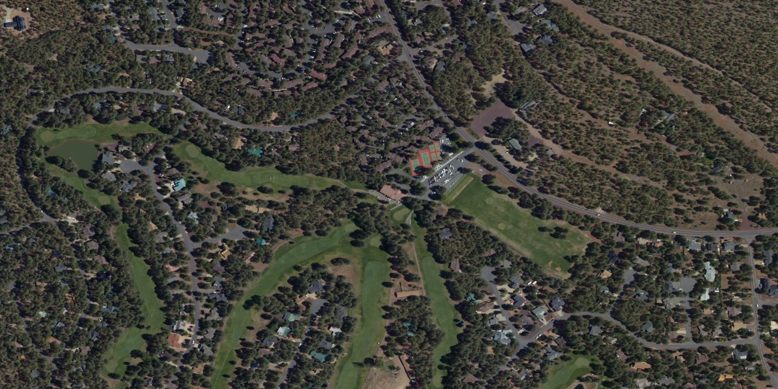 Satellite view of Pinetop Lakes Golf Country Club