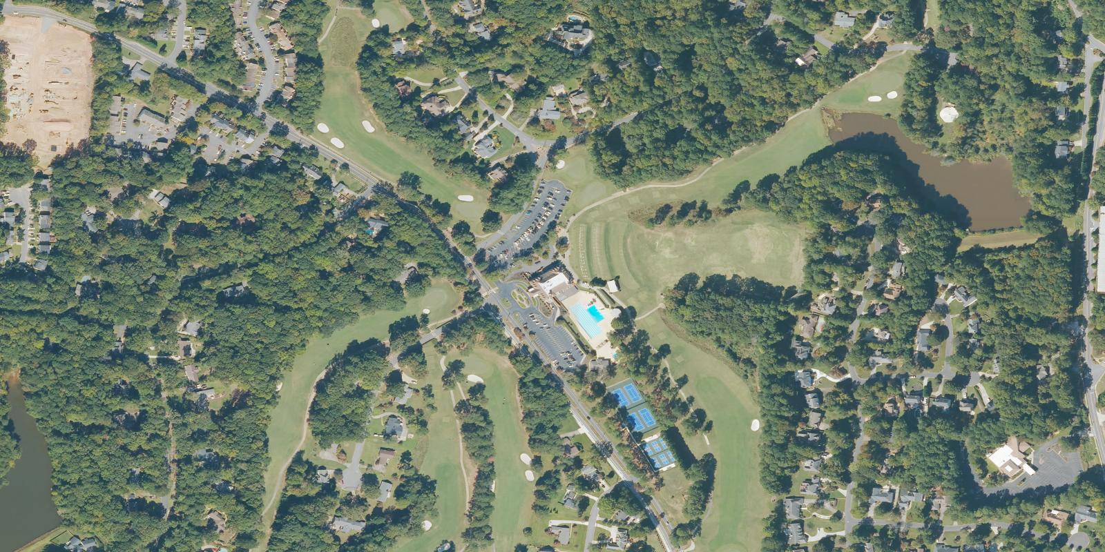 Satellite view of Pinetree Country Club