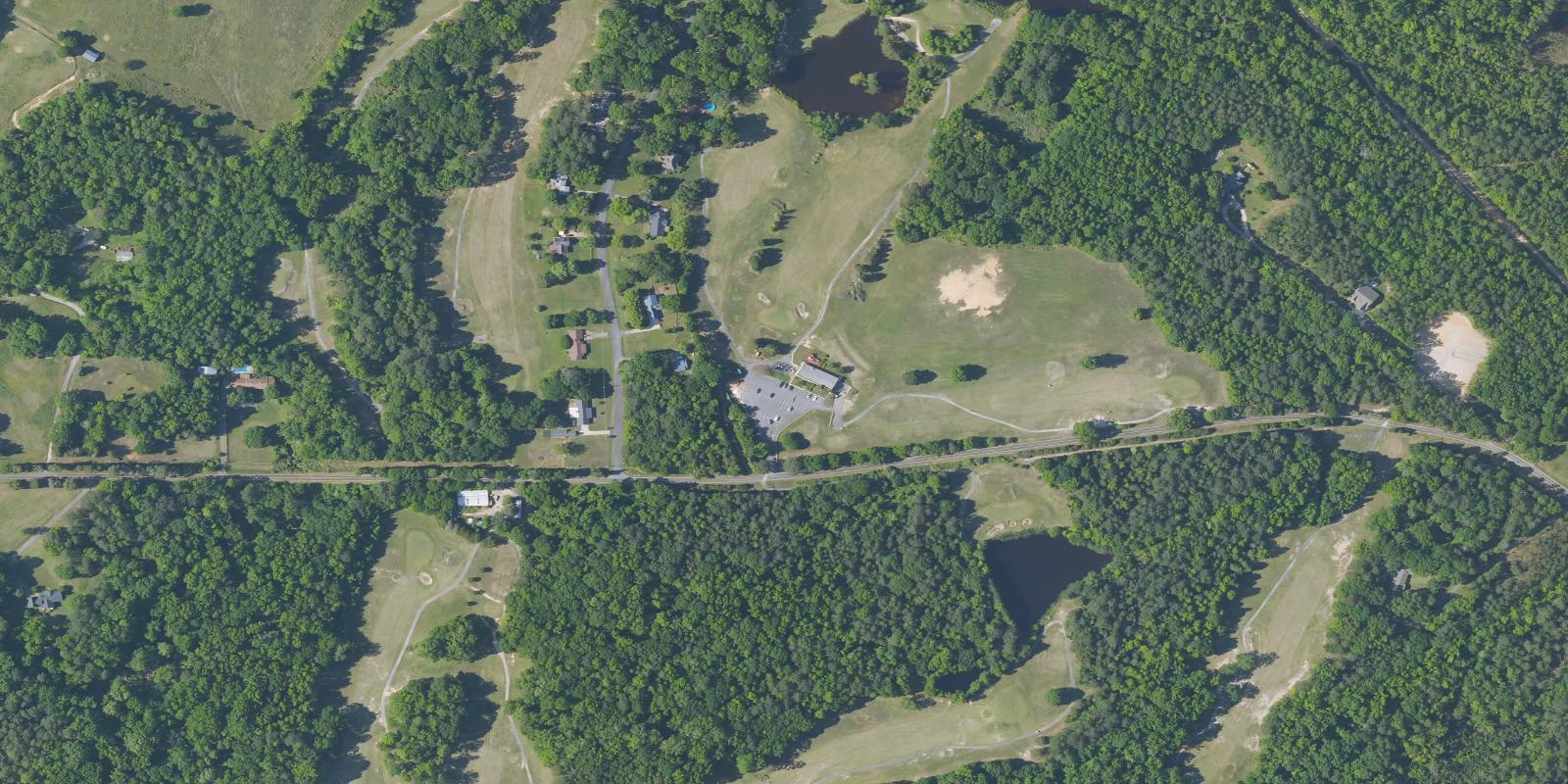 Satellite view of Pinetuck Golf Club