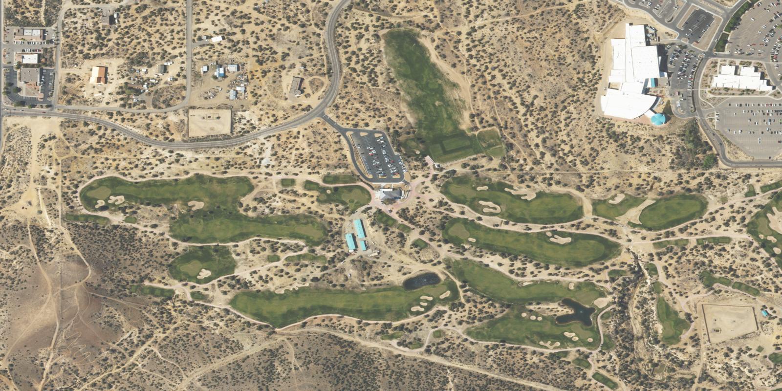 Satellite view of Pinon Hills Golf Course