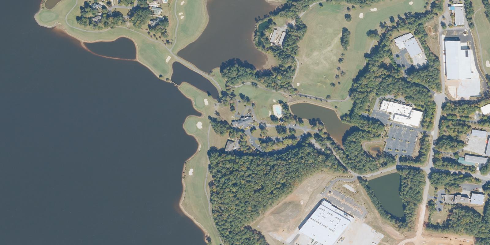 Satellite view of Planterra Ridge Golf Club