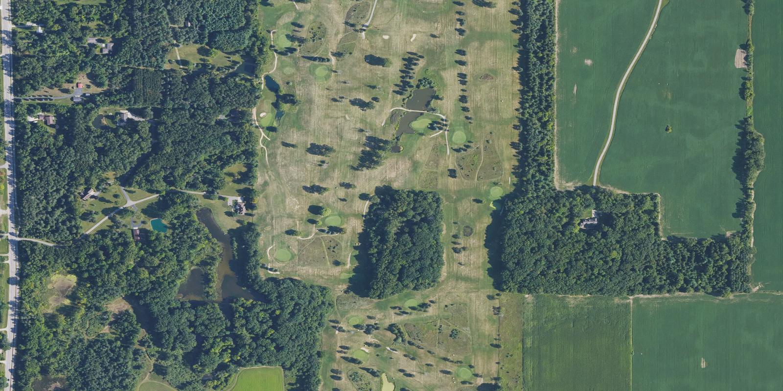 Satellite view of Pleasant Hills Golf Course